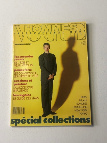 Vogue Paris Hommes Magazin 1989 Sonderkollektionen Montros Ebel