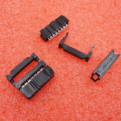 10PCS 14Pin 2x7 2.54 Pitch IDC FC-14 Female JTAG Socket ISP Connector Flat Cable