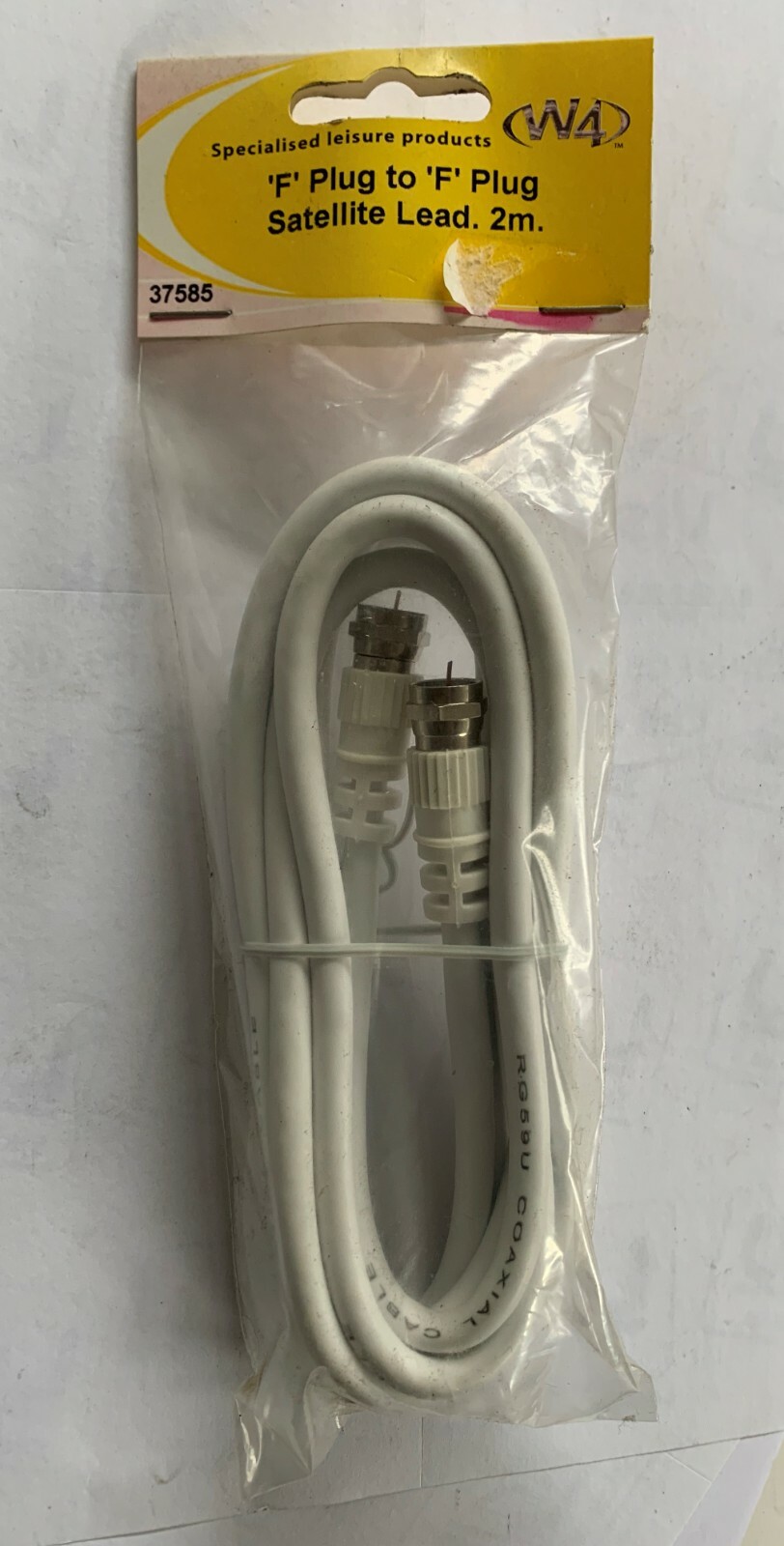 W4 F Plug to F Plug Satellite Lead 2m 37585
