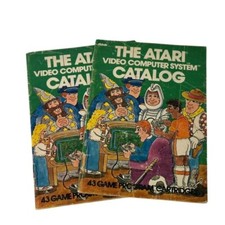 Vintage 1981 ATARI Video Computer System Catalog 43 Games Paperback Lot of 2