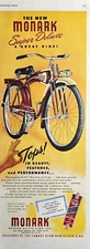 1947 Monark Super Deluxe Bicycle Silver King Inc Chicago IL Great VTG Print Ad