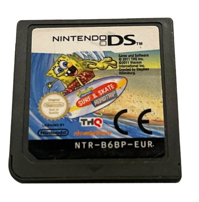 Spongebob Surf Skate Road Trip Nintendo DS 2DS 3DS *Cartridge Only*