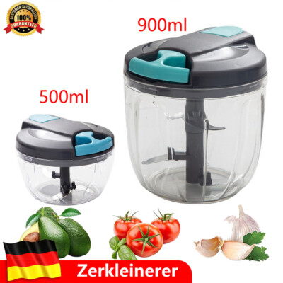 1PC Multi-Zerkleinerer Stabmixer, Küche Mini Knoblauchhacker 500/900ml