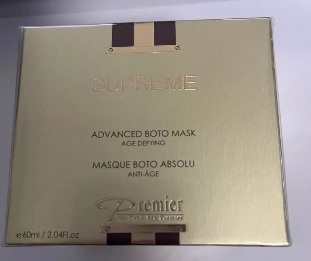 Masque botte suprême âge défiant neuf