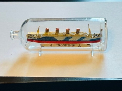 Micro Machines Galoob 1991 Ship In A Bottle - Troopship - Picture 2 of 2