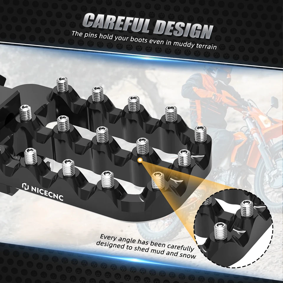 Para Husqvarna NORDEN 901 2022-2024 estriberas reposapiés reposapiés 20 mm Foto 3 de 4