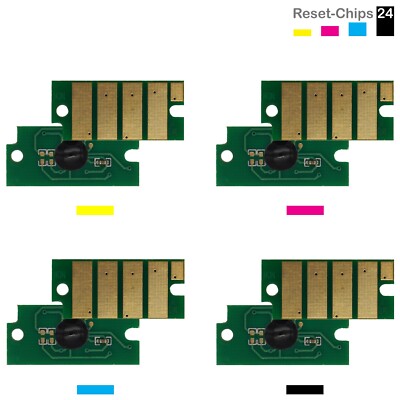 4x Toner Chip Y/M/C/K passt für Xerox VersaLink C600 C605 106R03892..95 metered