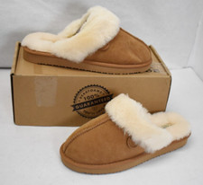 Fireside By Dearfoams Sydney Womens Slippers Chestnut Color Size 10 US 75094