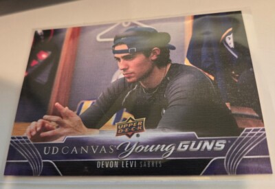 2023-24 Upper Deck Series 2 UD Canvas #C228 Devon Levi Young Guns RC YG