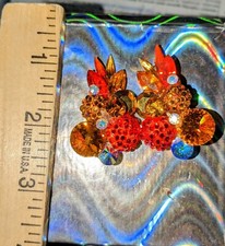 Ballroom Dance Jewelry Clip on Earrings Crystal. Brilliant on the dancefloor.