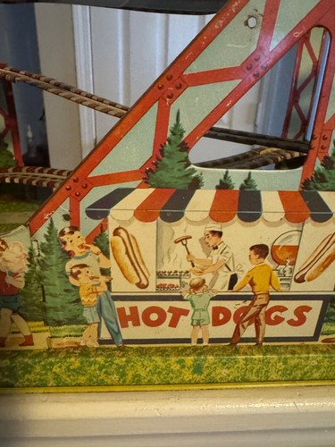 J.Chein Tin Litho wind up Roller Coaster - Picture 3 of 12