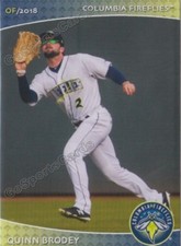 2018 Columbia Fireflies Quinn Brodey RC Rookie NY Mets