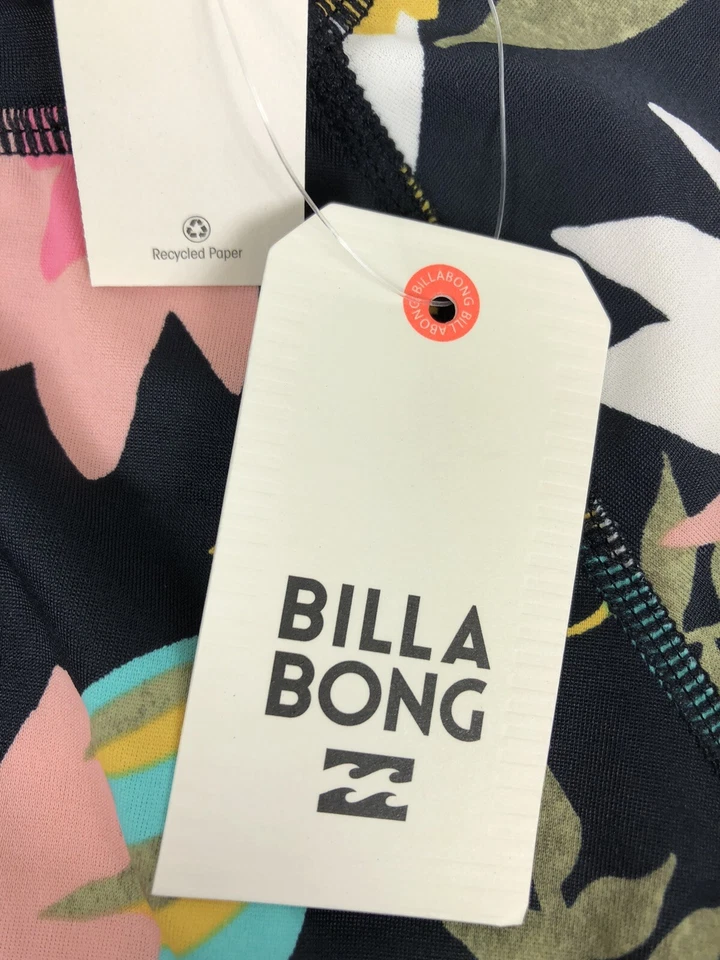 Billabong, Girl’s Long Sleeve Floral Multicolored Rashguard Set, Size 7 - Image 4 of 4