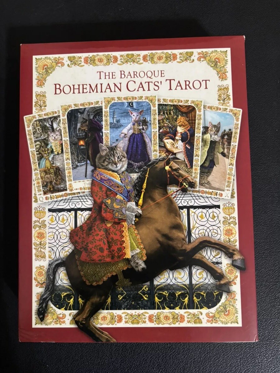The Baroque Bohemian Cats Tarot with Book. New Rare Vintage The Baroque Bohemian Cats Tarot with Book. New Rare Vintage