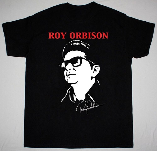 NEW Roy Orbison Big Face Classic Black All Size Shirt OM133 - Picture 2 of 7