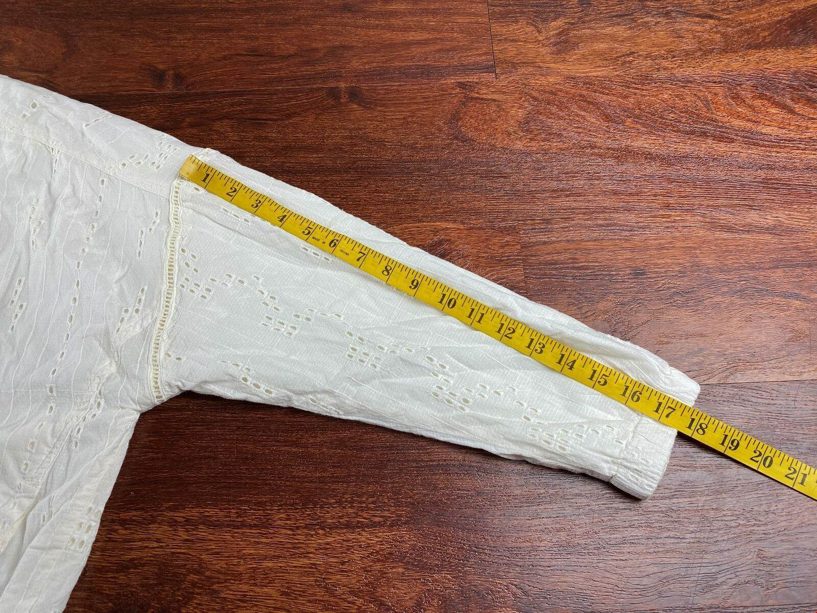 PRANA Round Neck Full Zip Up White Basic Jacket W… - image 9