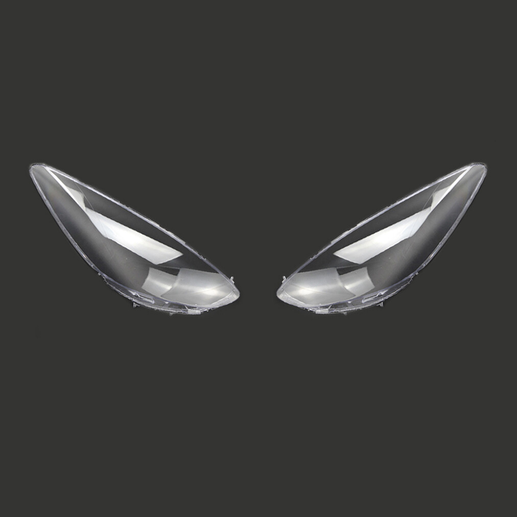 Fit For Mazda 2 M2 2007-2012 Pair Headlight Lens Cover LAMP Masks Transparent