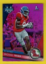 2023 Bowman University Chrome 128 Michael Trigg Pink Refractor Ole Miss 1st