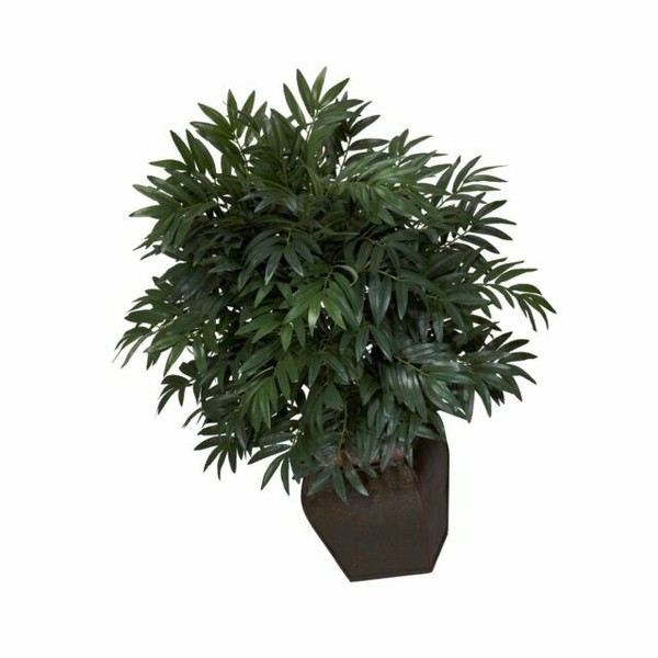 Nearly Natural 6718 Double Bamboo Palm w/Decorative