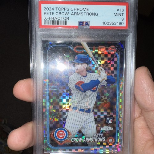 2024 Topps Chrome Pete Crow-Armstrong X-Fractor PSA 9