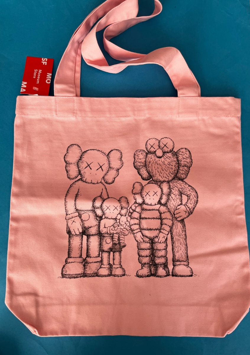 バッグ TOTE BAG KAWS SMALL KAWS FAMILY Pink Tote Bag - SFMOMA | eBay