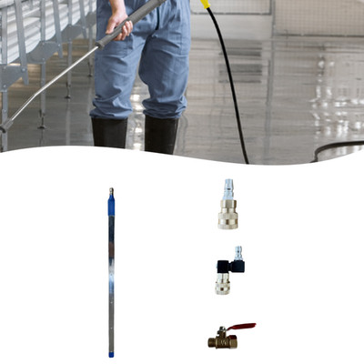 Professional Radiator Cleaning Tool 40CM Pole with Dual Use Water and Air Head