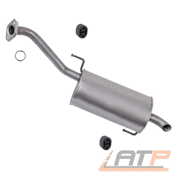 EndschalldÄMpfer Auspuff FÜR Nissan Micra 3 K12 1.0 1.2 1.4 1.5 Dci BJ 03-05-image
