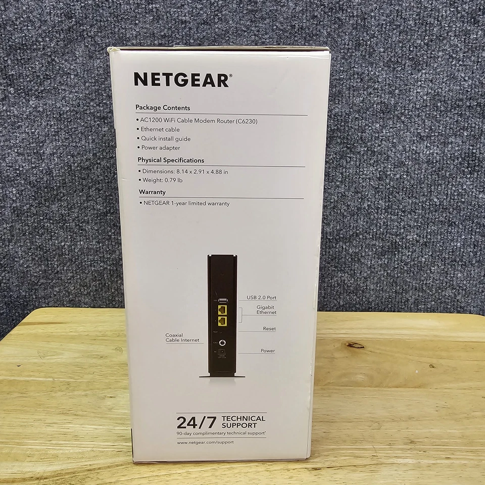 NETGEAR Cable Modem with Built-in WiFi Router AC1200 DOCSIS 3.0  - Image 4 of 4