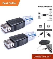 Ethernet USB Converter 2 Pack for Modem Router and Surveillance