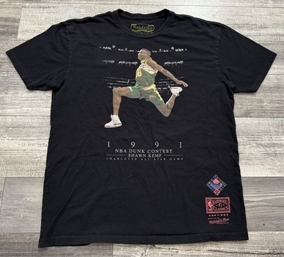 Seattle Sonics Shawn Kemp NBA Dunk Contest Shirt Mens XL Hardwood Classics Sport