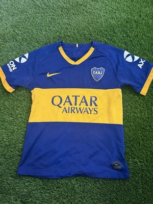Boca Juniors Nike シャツ ネイビー/イエロー Nike Boca Juniors CABJ J #4 Soccer Jersey Blue Yellow Shirt | eBay