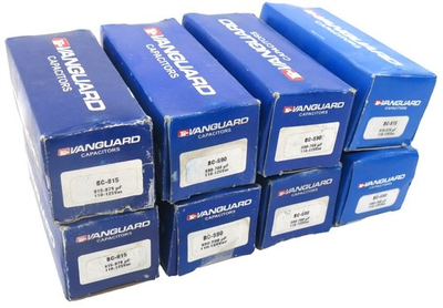 #ad Lot Of 8 Various Vanguard Motor Start Capacitors BC 815 BC 590 New In Box $59.99