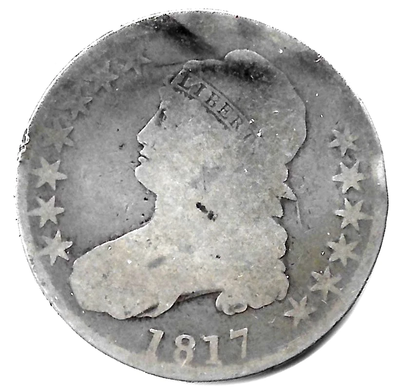 1817年 米国 50セント銀貨 キャップドバスト 音色最高 古銭 1817 Year US Early Half Dollar Coins (1794-1839) for sale | eBay