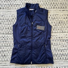NWT KJUS Radiation Vest Women s 38 Medium M Full Zip Golf Navy Blue Lightweight