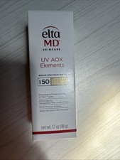 Elta MD UV AOX Elements Broad Spectrum SPF 50 Tinted 1.7oz/48g NEW Exp 11/2025