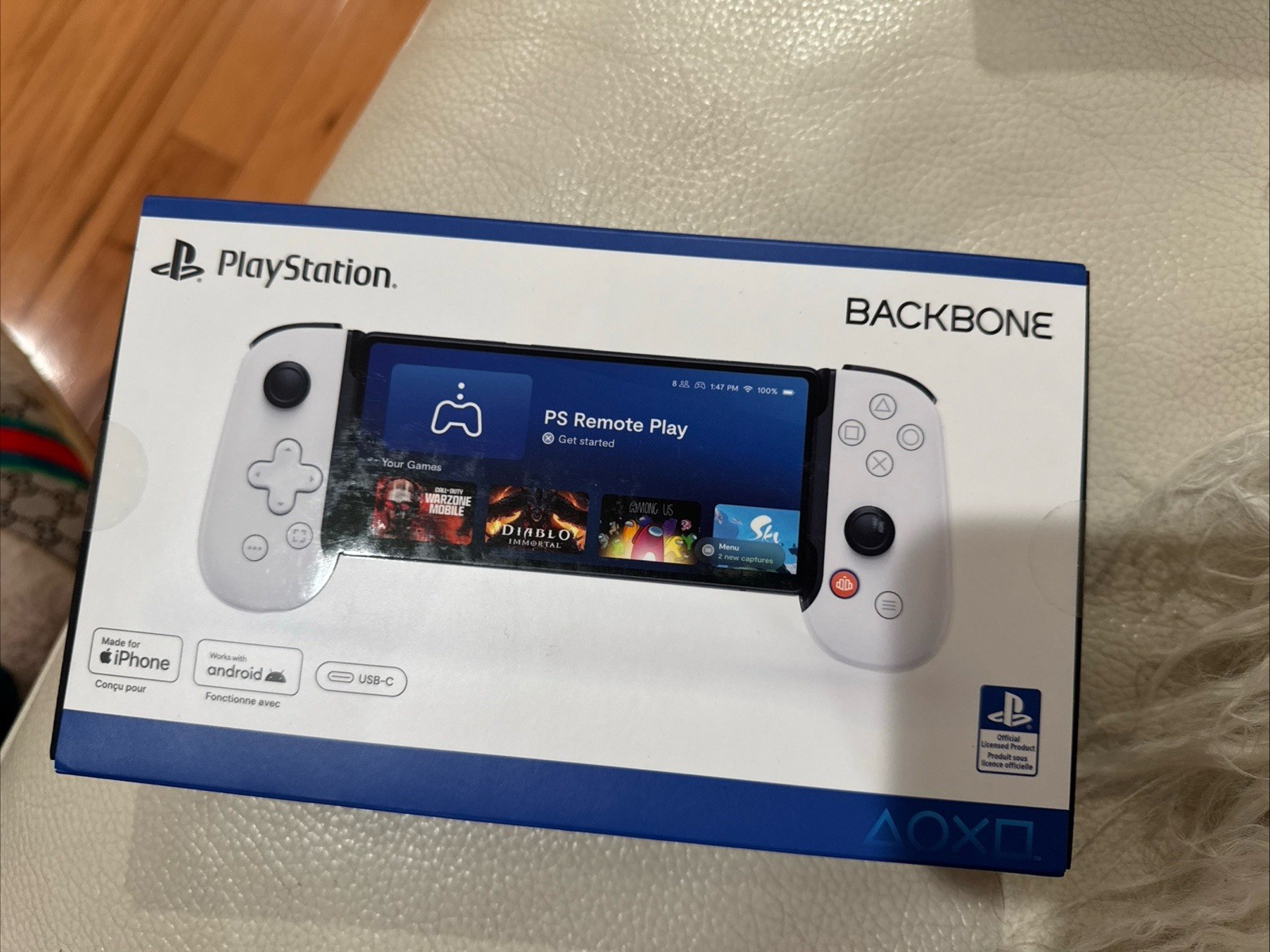 Backbone One PlayStation(USB-C) Edition Mobile Gaming Controller Gen2 White