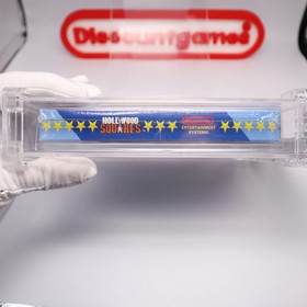 NES Nintendo HOLLYWOOD SQUARES - WATA GRADED 8.5 A! NEW & Sealed with H-Seam!