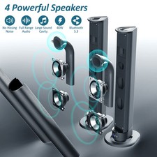 Detachable Bluetooth 5.3 Soundbar Surround Sound Home Theater Audio System AUX