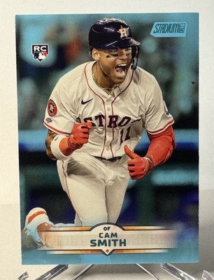 2025 Topps Stadium Club Light Blue Parallel Cam Smith Rookie #60 Astros (RC) 