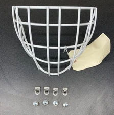 Goalie Goal Mask Cage SR Medium [ 8 1/8” W X 4” Depth] Ice Roller Hockey NEW