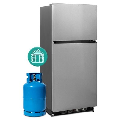 Smad Gas LPG Refrigerator Freezer RV Fridge Off-grid Cabin Campervan 19.07Cu.Ft