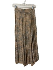 Final Touch Brown Blue Tan  Long Skirt Womens...