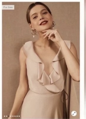 Sachin & Babi Tansy Satin Charmeuse Maxi Wrap Dress! No return after shipping! 