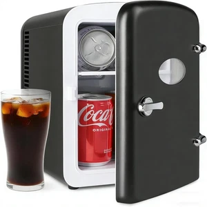 Santé intelligente 6 Liter/9 Pouvant être portable Mini Réfrigérateur fenêtre transparente Ac/Dc alimenté
