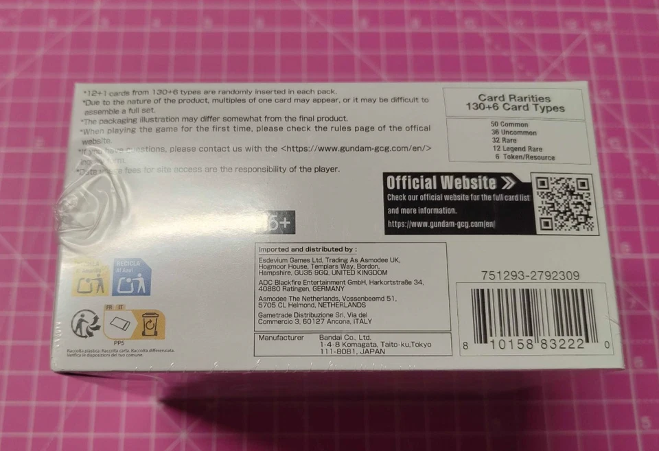 Gundam Card Game Newtype Rising Booster Box - Sealed GD-01 ENGLISH - Image 2 of 2