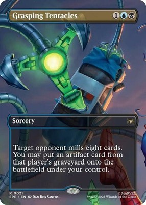 1 x Grasping Tentacles - Foil - Borderless - Marvel's Spider-Man: Eternal-Legal 