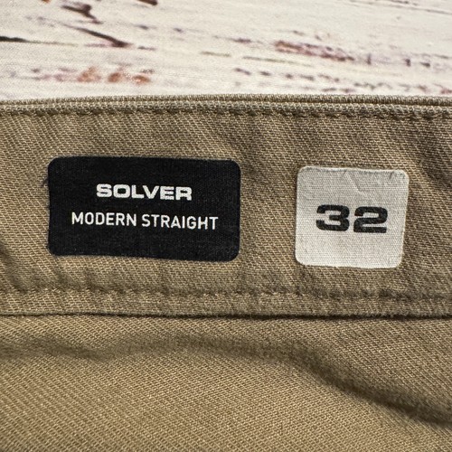 Volcom Solver Jeans Modern Straight Leg Stretch Pants Khaki Men's 32x29 - Picture 4 of 16