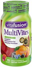 Vitafusion Multivites Complete Vitamin Gummies Berry Peach  Orange Flavor 70 ct