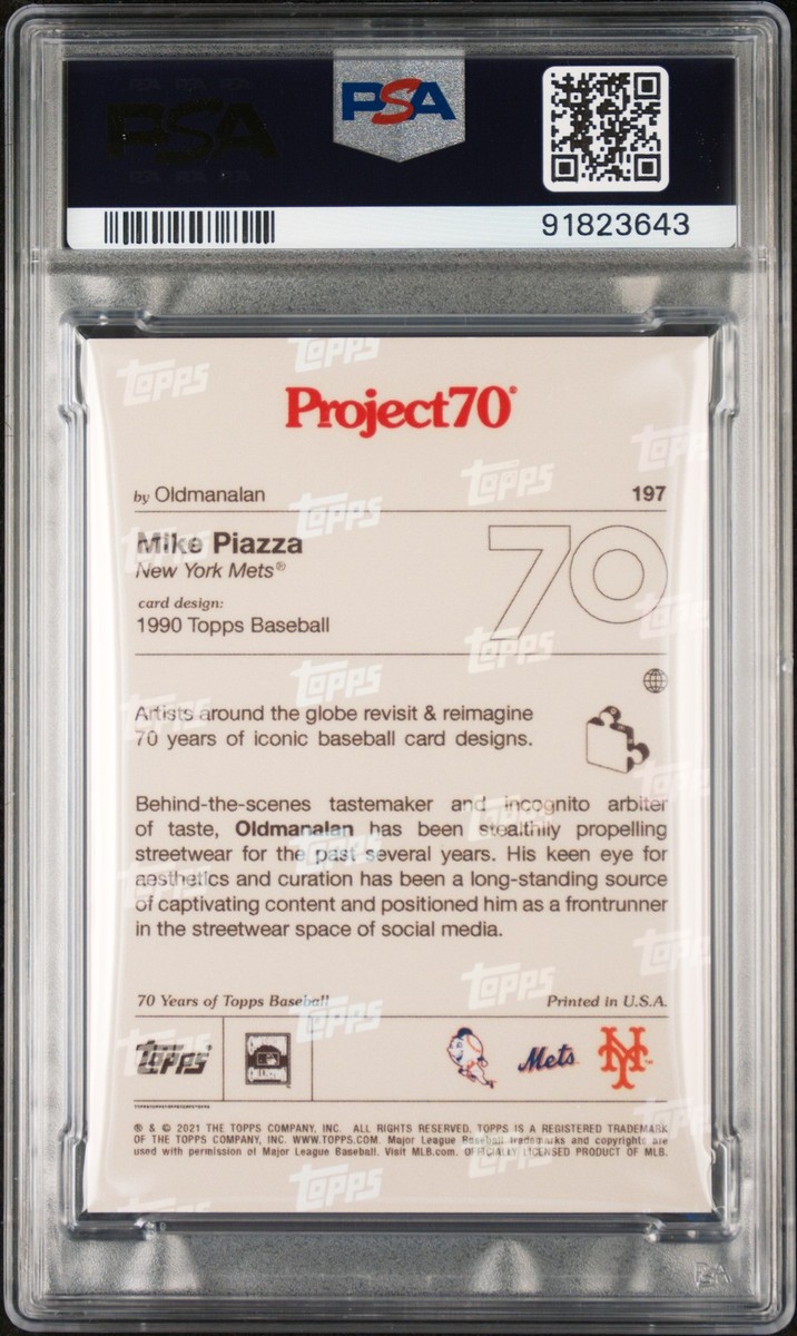2021 TOPPS PROJECT70 #197 MIKE PIAZZA PSA AUTHENTIC | eBay