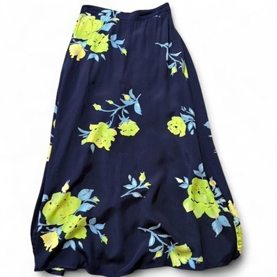 Rare Vintage 90s Clio Famous Barr Brand Floral Midi Skirt, Women's Size Petite M